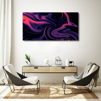 Waves of color at night Canvas Wall art