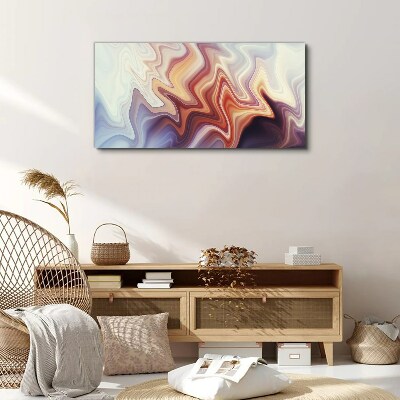Waves of colorful abstraction Canvas Wall art