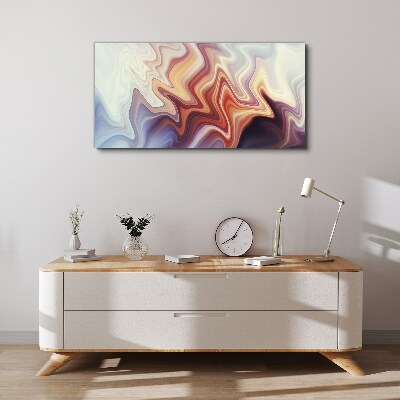 Waves of colorful abstraction Canvas Wall art