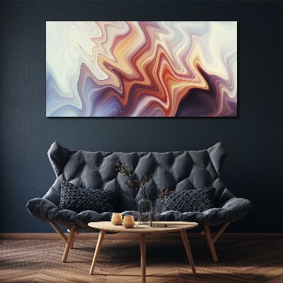 Waves of colorful abstraction Canvas Wall art