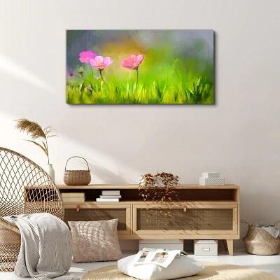 Abstract flowers nature Canvas Wall art