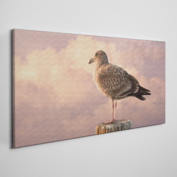 Winged Guardian in the Clouds Canvas Wall art