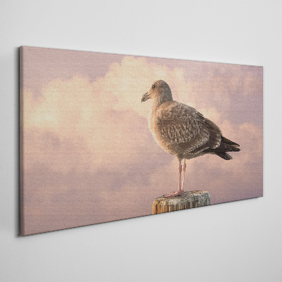 Winged Guardian in the Clouds Canvas Wall art