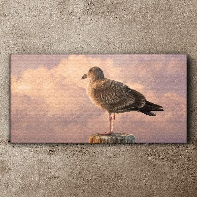 Winged Guardian in the Clouds Canvas Wall art