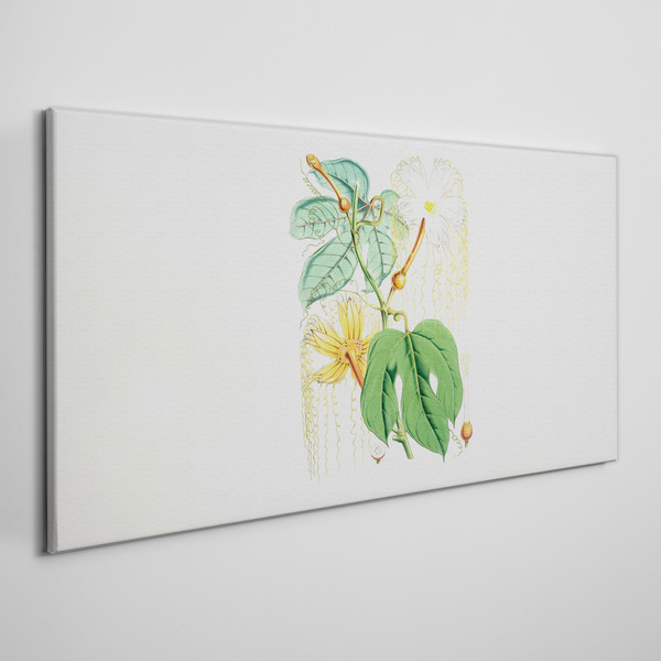 Floral motif in pastel colors Canvas Wall art