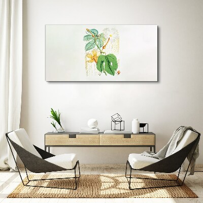 Floral motif in pastel colors Canvas Wall art