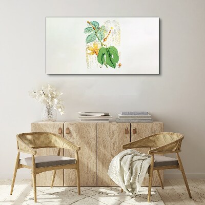 Floral motif in pastel colors Canvas Wall art