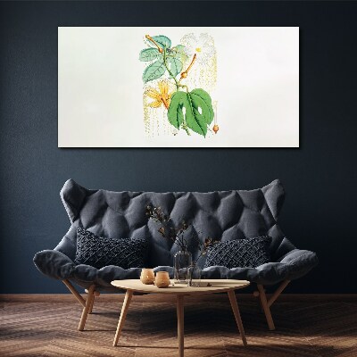 Floral motif in pastel colors Canvas Wall art