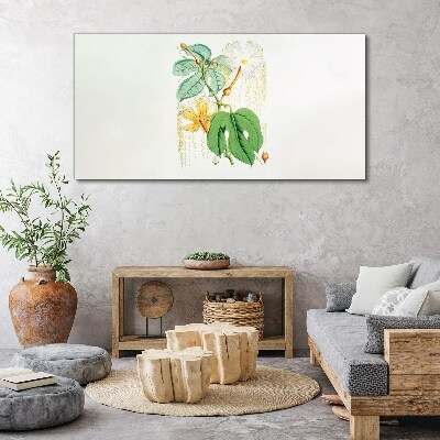 Floral motif in pastel colors Canvas Wall art