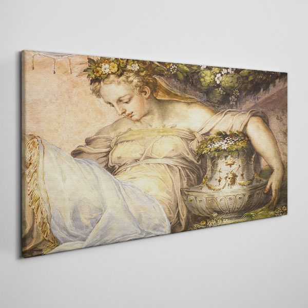 Muse in the Garden Canvas Wall art