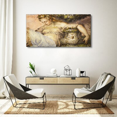 Muse in the Garden Canvas Wall art
