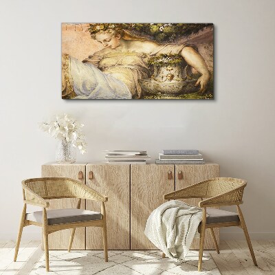 Muse in the Garden Canvas Wall art