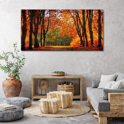 Autumn forest nature Canvas Wall art