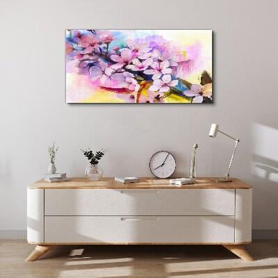 Floral explosion of colors Canvas Wall art