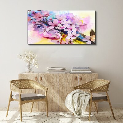 Floral explosion of colors Canvas Wall art