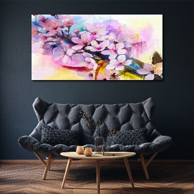 Abstract flowers nature Canvas Wall art