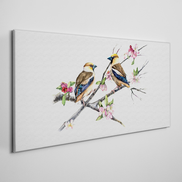 Abstract flowers animals Canvas Wall art