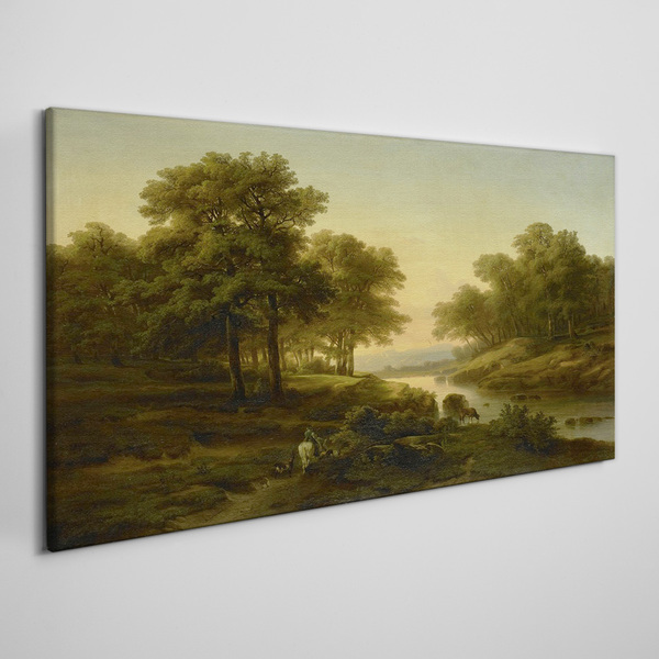 A peaceful rural landscape Canvas Wall art
