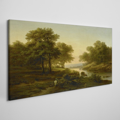 A peaceful rural landscape Canvas Wall art