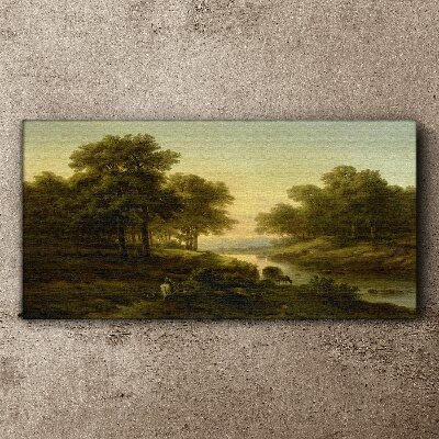 A peaceful rural landscape Canvas Wall art