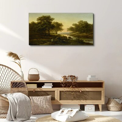 A peaceful rural landscape Canvas Wall art