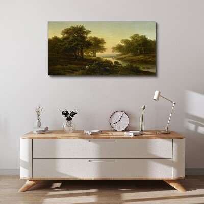 A peaceful rural landscape Canvas Wall art