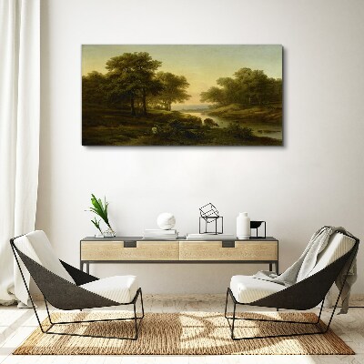 A peaceful rural landscape Canvas Wall art