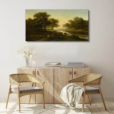 A peaceful rural landscape Canvas Wall art