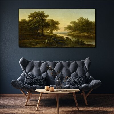 A peaceful rural landscape Canvas Wall art