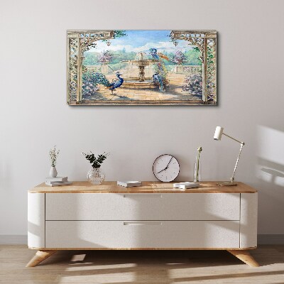 Abstraction fountain Canvas Wall art