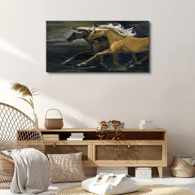 Abstract animals horses Canvas Wall art