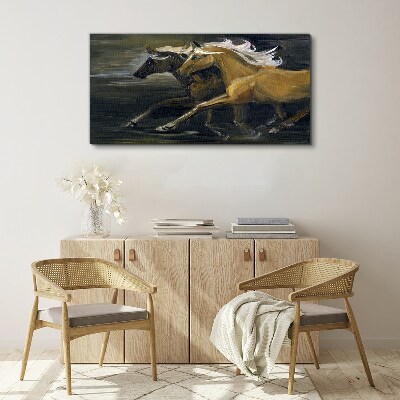 Abstract animals horses Canvas Wall art