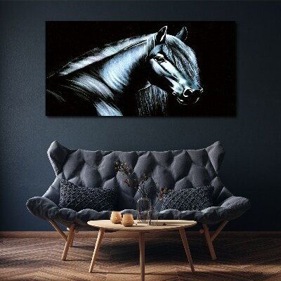 Abstraction animal horse Canvas Wall art