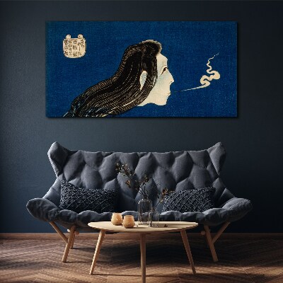Intention in the smoke Canvas Wall art