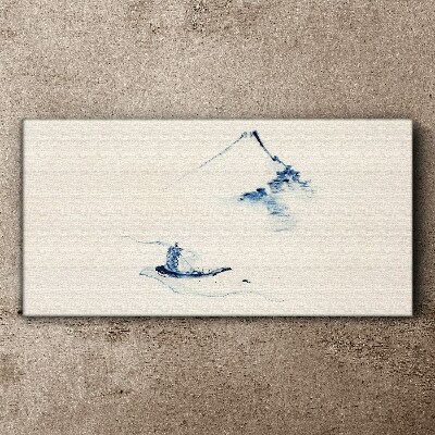 Abstraction mountains snow Canvas Wall art