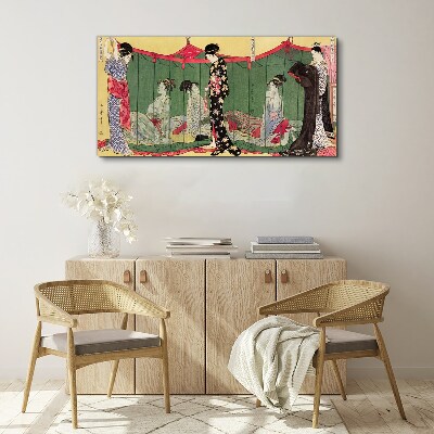 Traditional woman Canvas Wall art