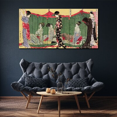 A scene from Japanese everyday life Canvas Wall art