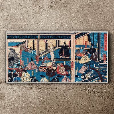 A Scene from Japanese Life Canvas Wall art
