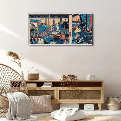 A Scene from Japanese Life Canvas Wall art