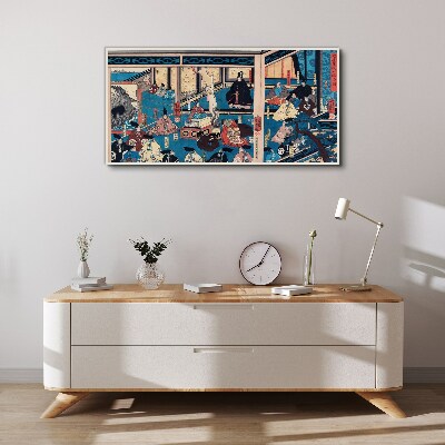A Scene from Japanese Life Canvas Wall art