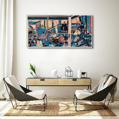 A Scene from Japanese Life Canvas Wall art