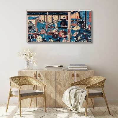 A Scene from Japanese Life Canvas Wall art