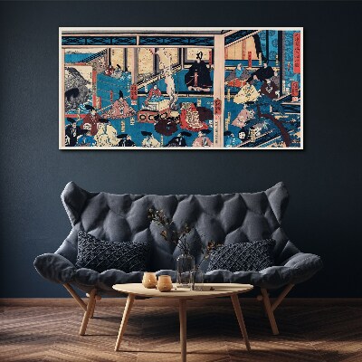 A Scene from Japanese Life Canvas Wall art