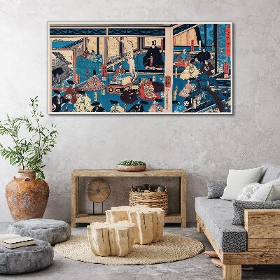 A Scene from Japanese Life Canvas Wall art