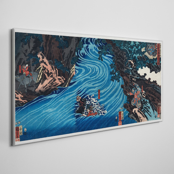 A wave on the river Canvas Wall art