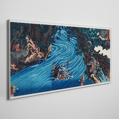 A wave on the river Canvas Wall art