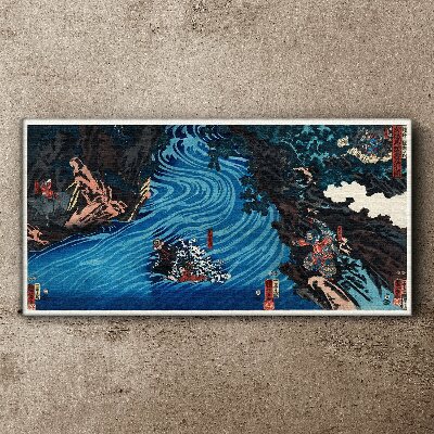 A wave on the river Canvas Wall art