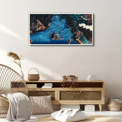 A wave on the river Canvas Wall art