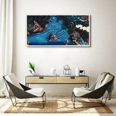 A wave on the river Canvas Wall art
