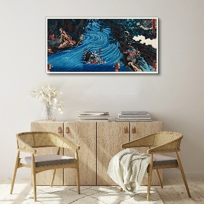 A wave on the river Canvas Wall art